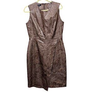 Ann Taylor Womens Brown Sleeveless Dress Size 8